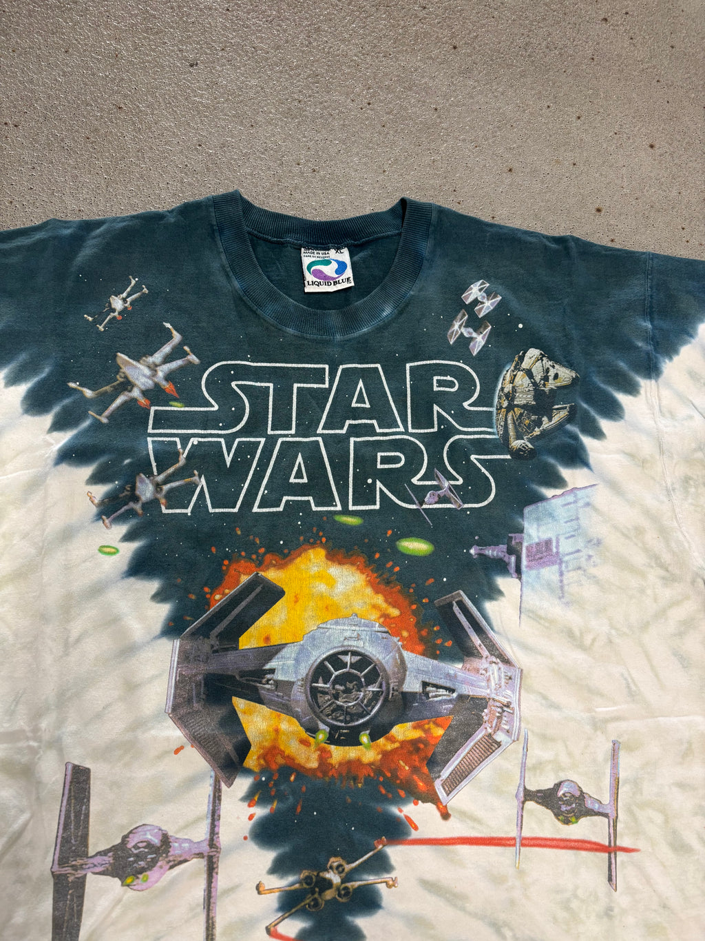 1997 LIQUID BLUE STARWARS TIE-DYE T-SHIRT