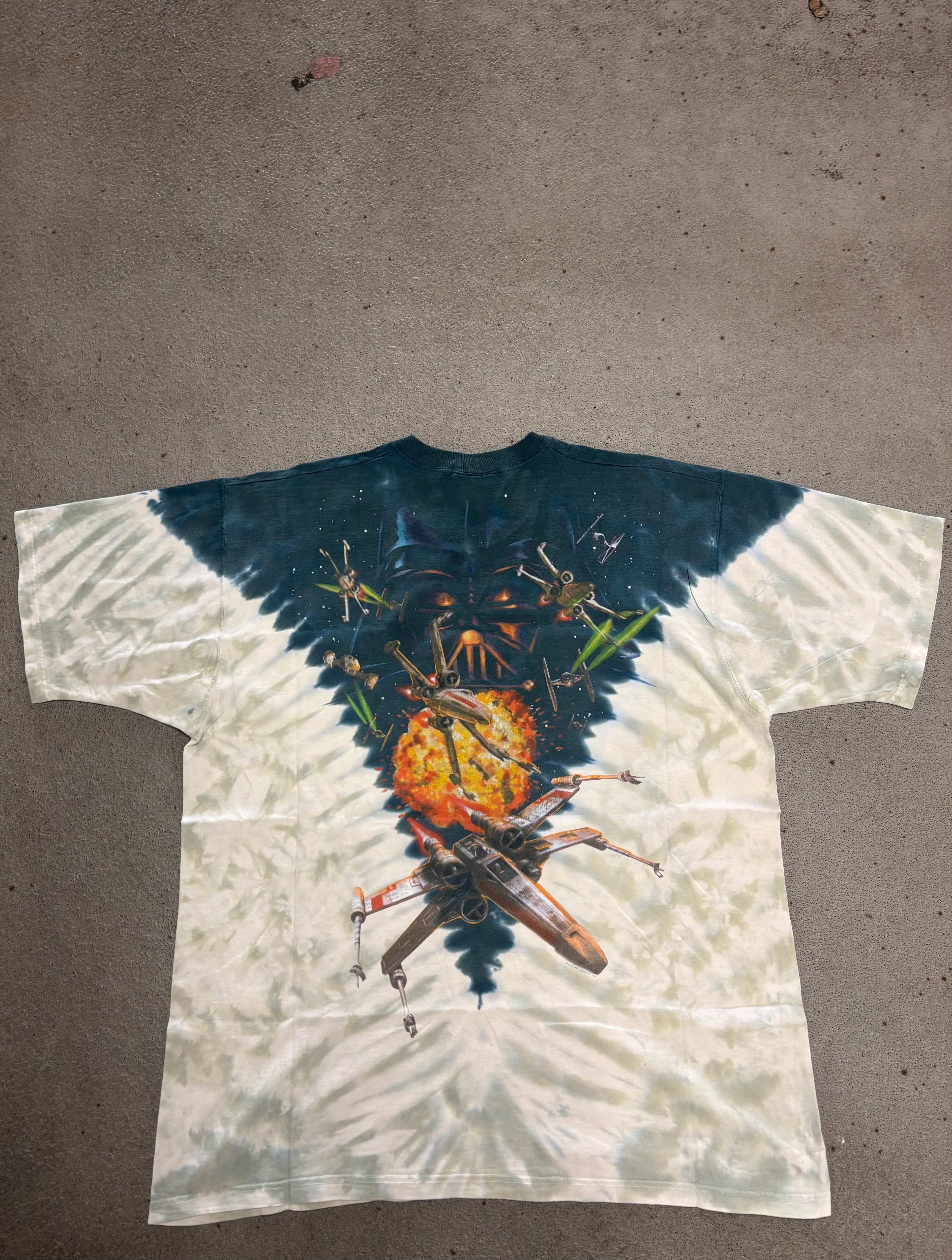 1997 LIQUID BLUE STARWARS TIE-DYE T-SHIRT