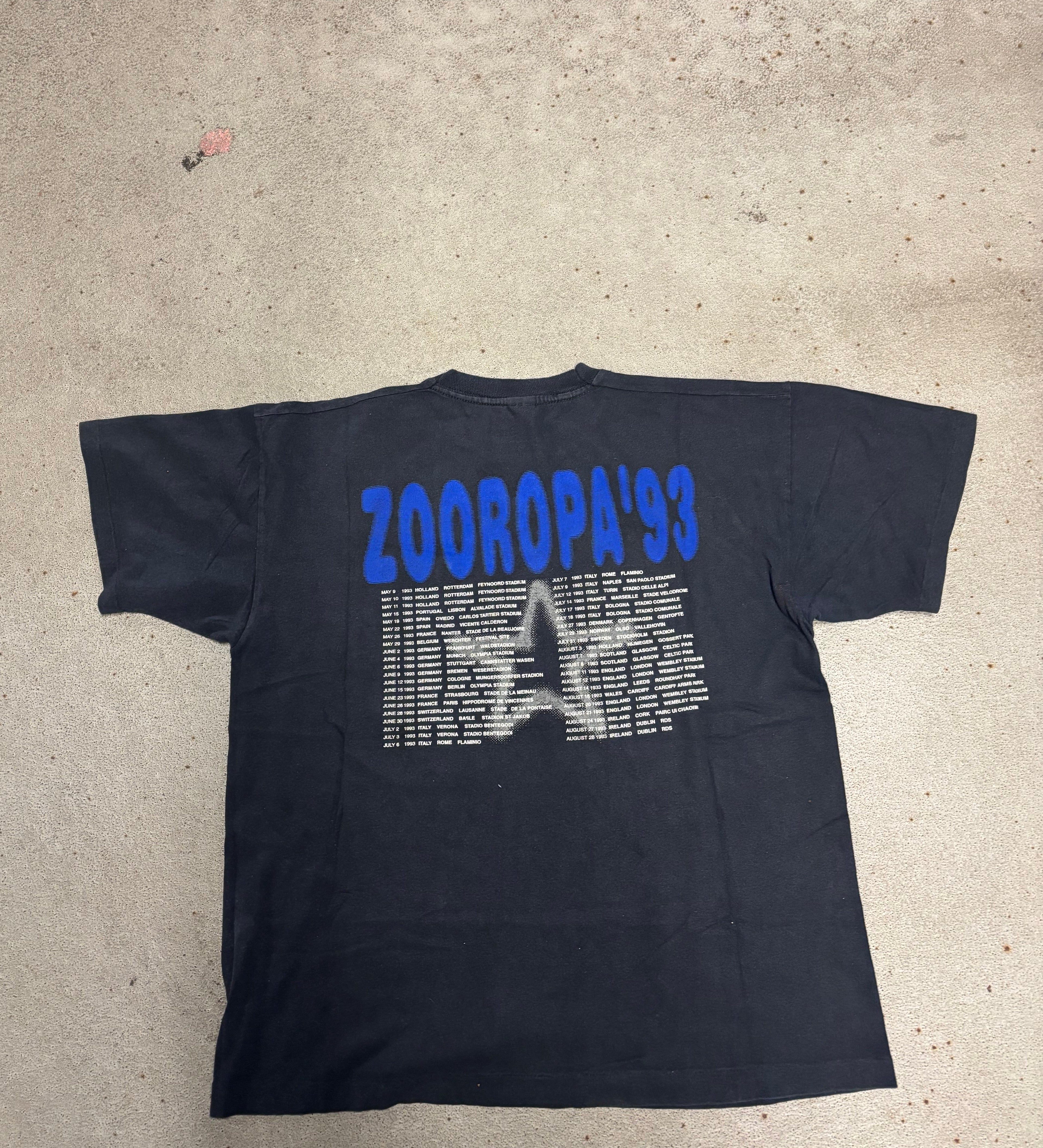 1993 U2 ZOOROPA TOUR T-SHIRT