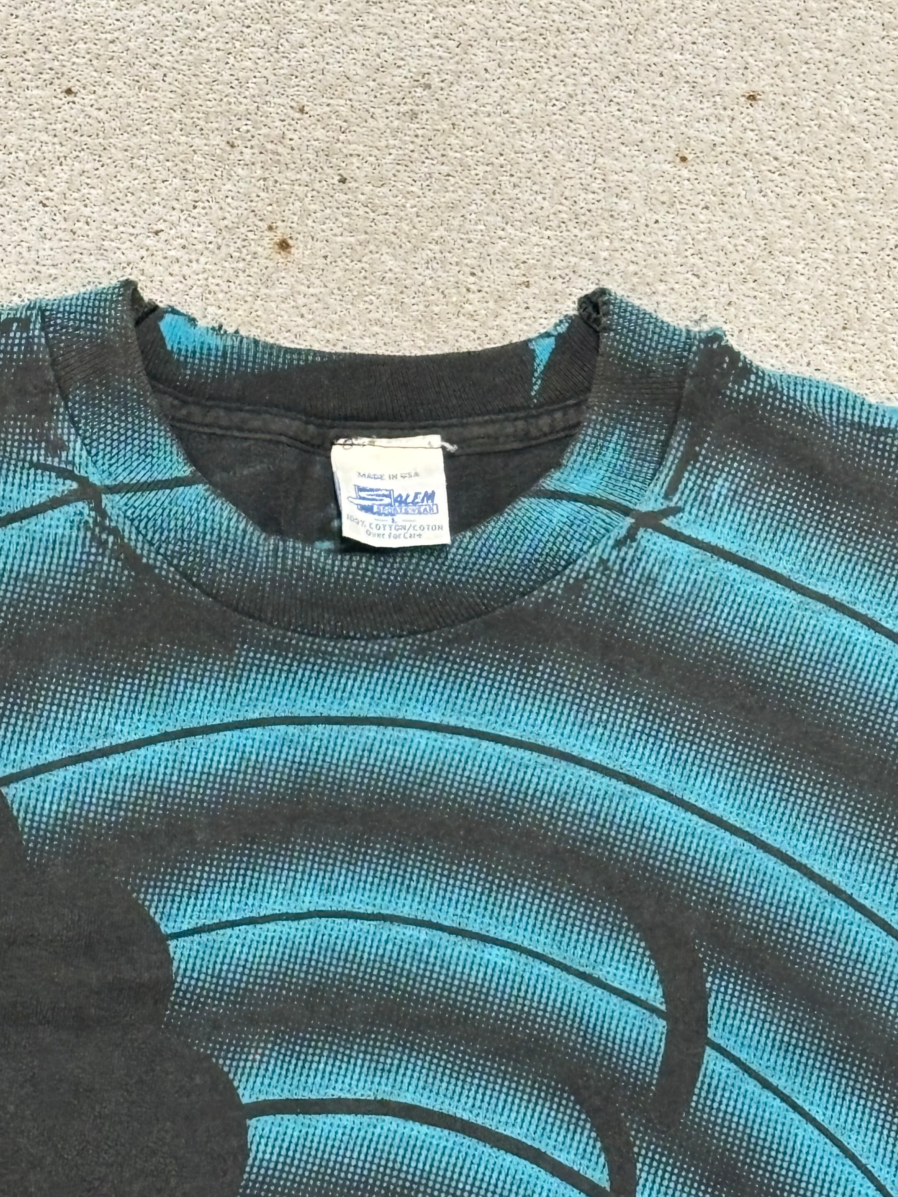 1990s CHARLOTTE HORNETS AOP THRASHED T-SHIRT