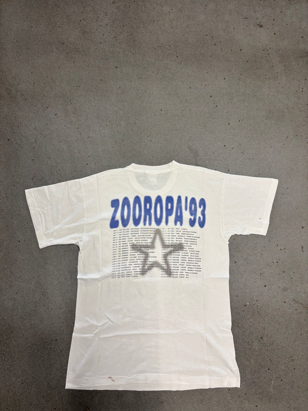 1993 U2 ZOOROPIA TOUR T-SHIRT