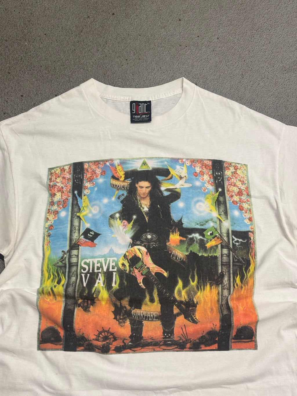 1991 STEVE VAI PASSION AND WARFARE TOUR T-SHIRT