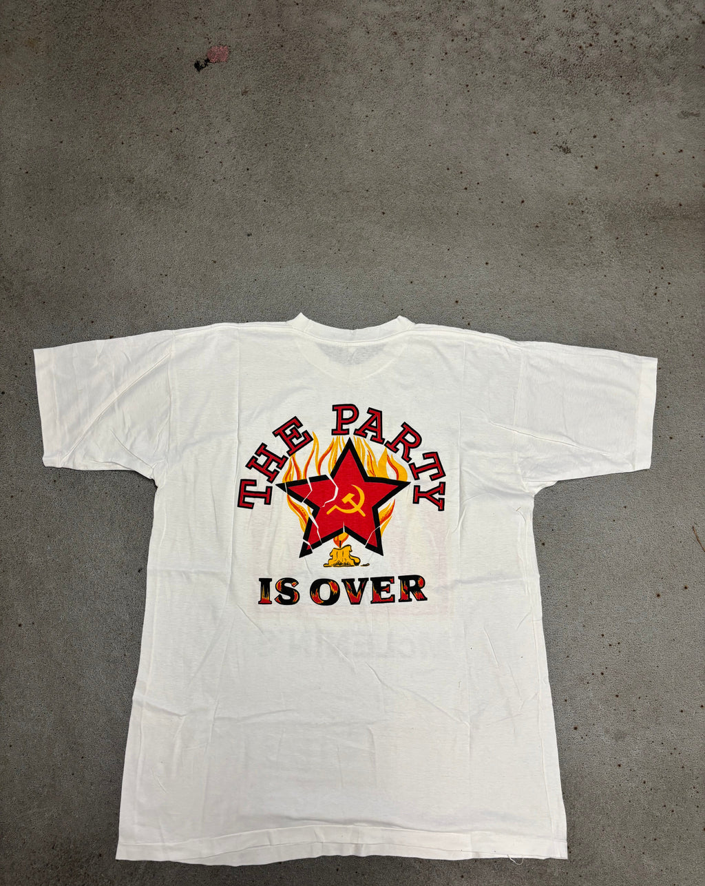 1990s MCLENIN THE PARTY IS OVER T-SHIRT