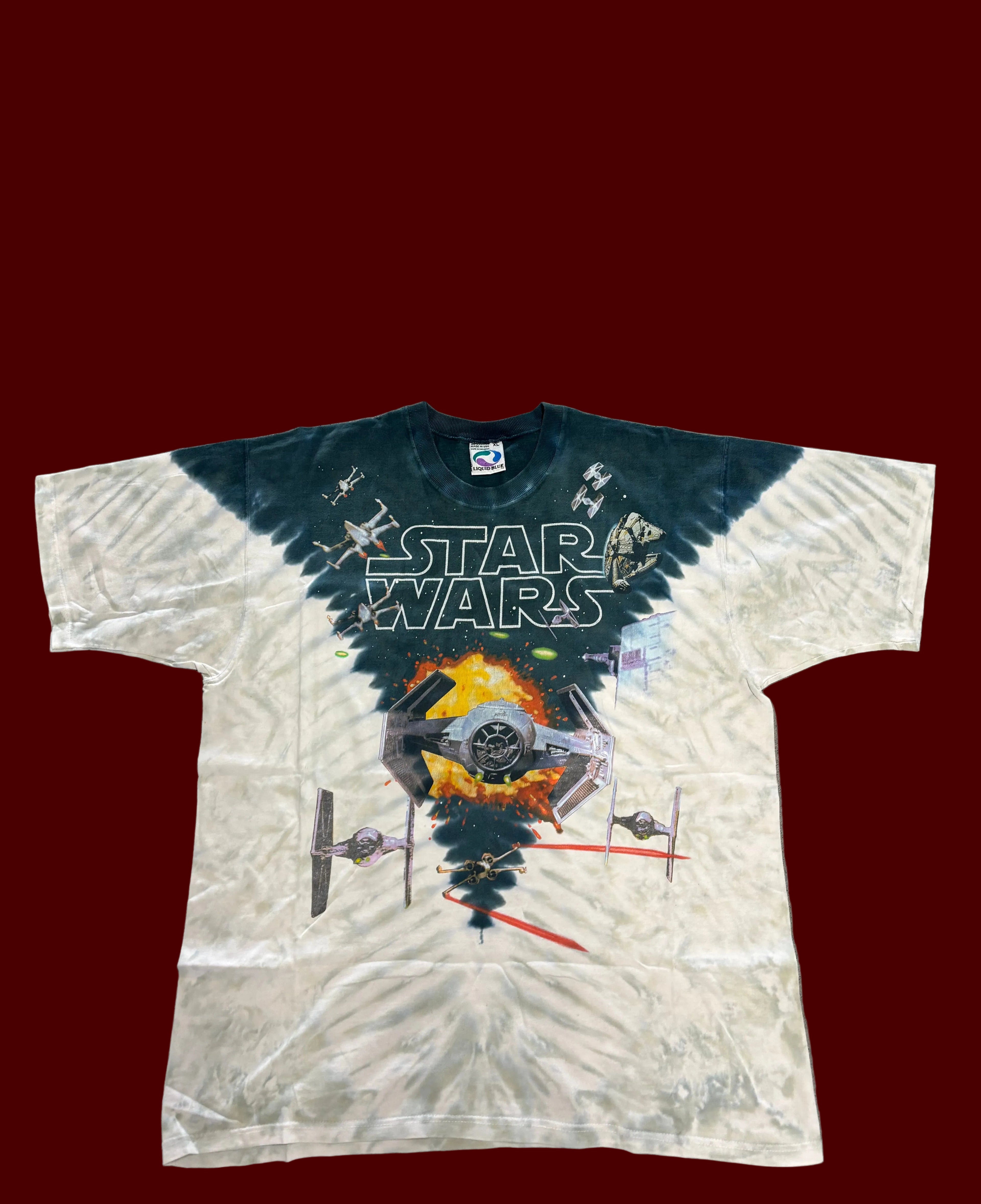 1997 LIQUID BLUE STARWARS TIE-DYE T-SHIRT