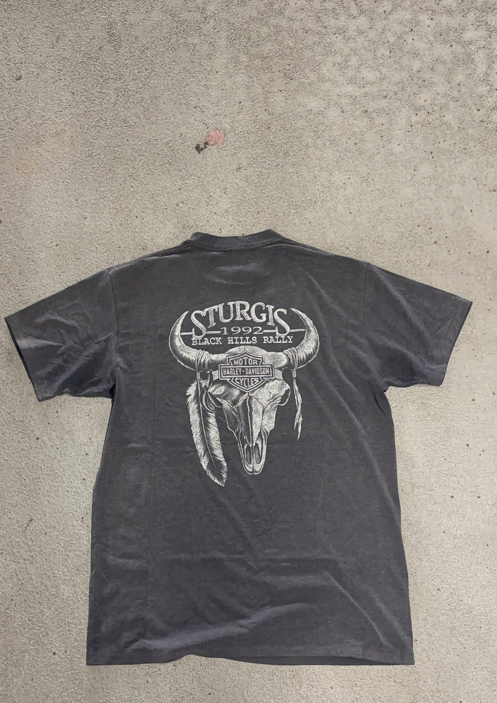 1991 HARLEY DAVIDSON 3D EBLEM THRASHED T-SHIRT