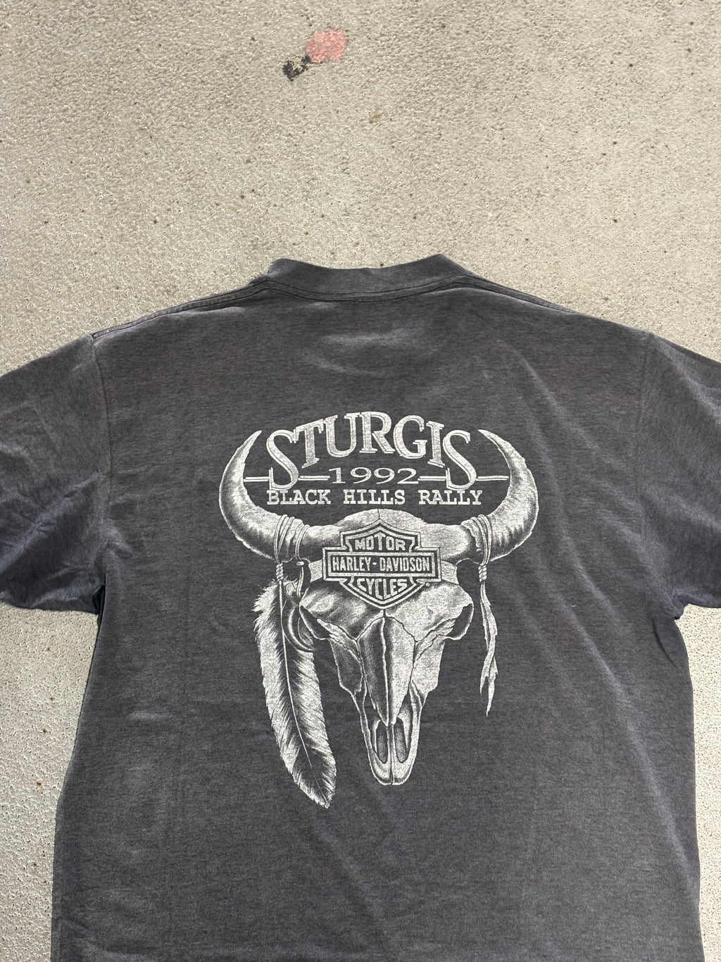 1991 HARLEY DAVIDSON 3D EBLEM THRASHED T-SHIRT