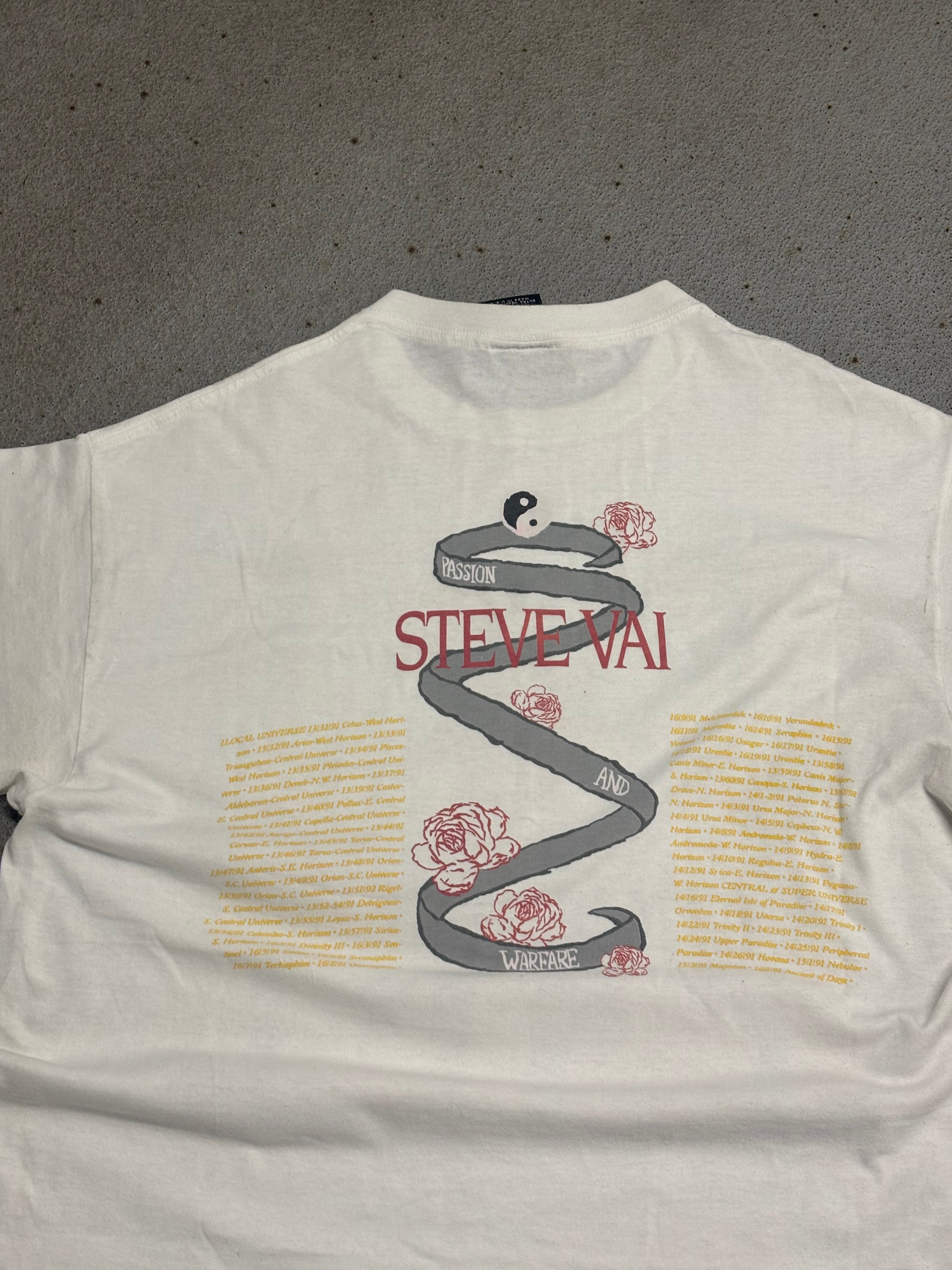 1991 STEVE VAI PASSION AND WARFARE TOUR T-SHIRT